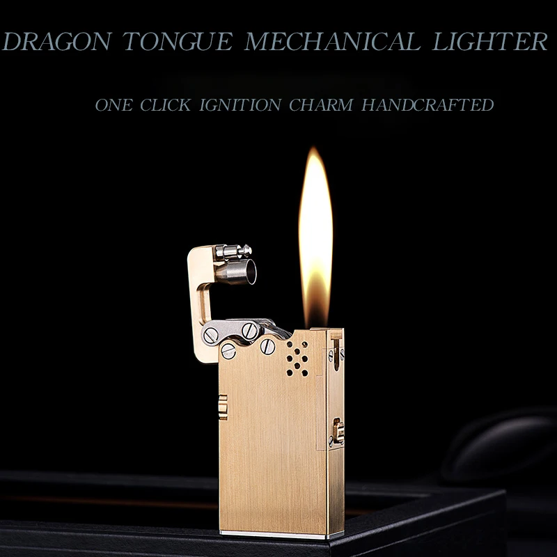 Popular Dragon Tongue Mechanical Lighter - Original Copper Personalized Creative Kerosene Lighter Men's Birthday Holiday Gift
Popular Dragon Tongue Mechanical Lighter - Original Copper Personalized Creative Kerosene Lighter Men's Birthday Holiday Gift