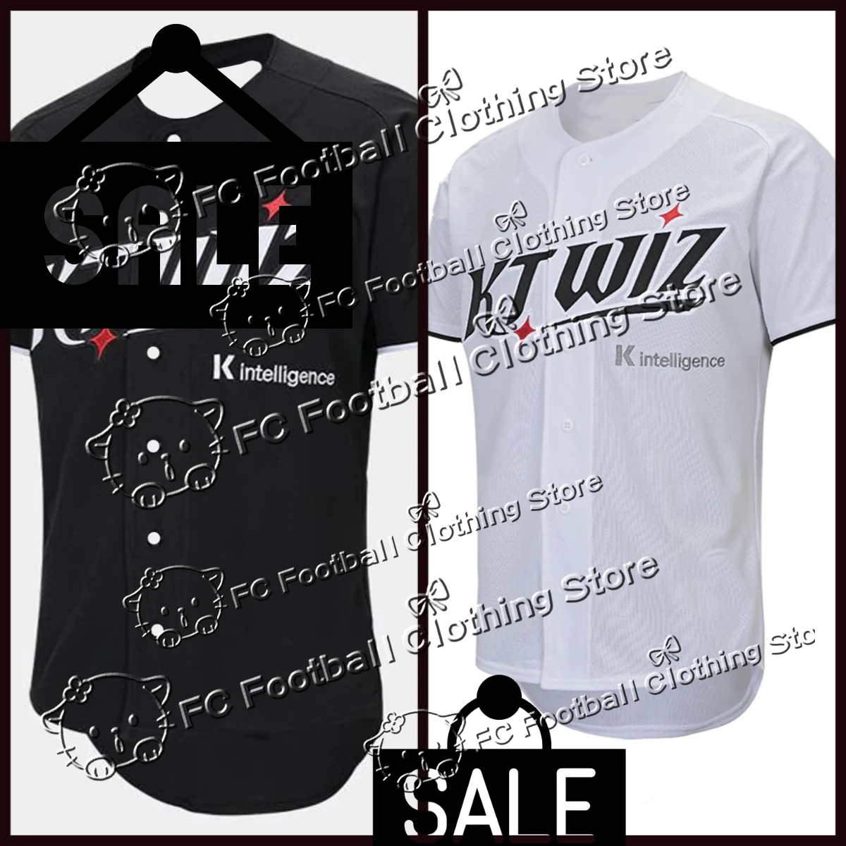 Men's Summer Hot-selling KT Wiz Baseball Uniform Adult Children's Sports Shirt Comfortable Breathable 3D Casual Cardigan
Men's Summer Hot-selling KT Wiz Baseball Uniform Adult Children's Sports Shirt Comfortable Breathable 3D Casual Cardigan
