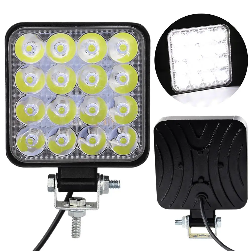 48W 16SMD Work Light LED Car Front Fog Light 12V 24V Headlights Truck 4X4 Engineering SUV 4WD Off-road Headlamp Round K8R4
48W 16SMD Work Light LED Car Front Fog Light 12V 24V Headlights Truck 4X4 Engineering SUV 4WD Off-road Headlamp Round K8R4