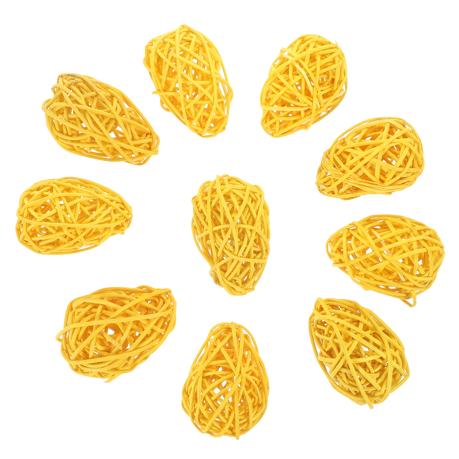 10 Pcs Rattan Easter Eggs 6 5cm Natural Yellow Decorative Balls for Easter Party Home DIY Decoration Supplies Festival
10 Pcs Rattan Easter Eggs 6 5cm Natural Yellow Decorative Balls for Easter Party Home DIY Decoration Supplies Festival