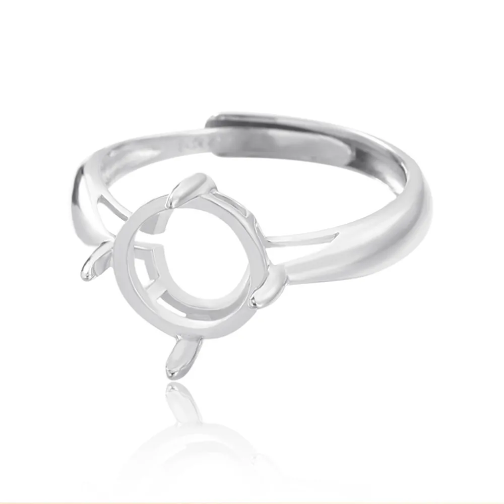 White Gold Plated 925 Silver Adjustable Ring Bezel for 4x4mm/5x5mm/6x6mm/8x8mm/10x10mm/12x12mm/15X15mm Round Cabochon
White Gold Plated 925 Silver Adjustable Ring Bezel for 4x4mm/5x5mm/6x6mm/8x8mm/10x10mm/12x12mm/15X15mm Round Cabochon