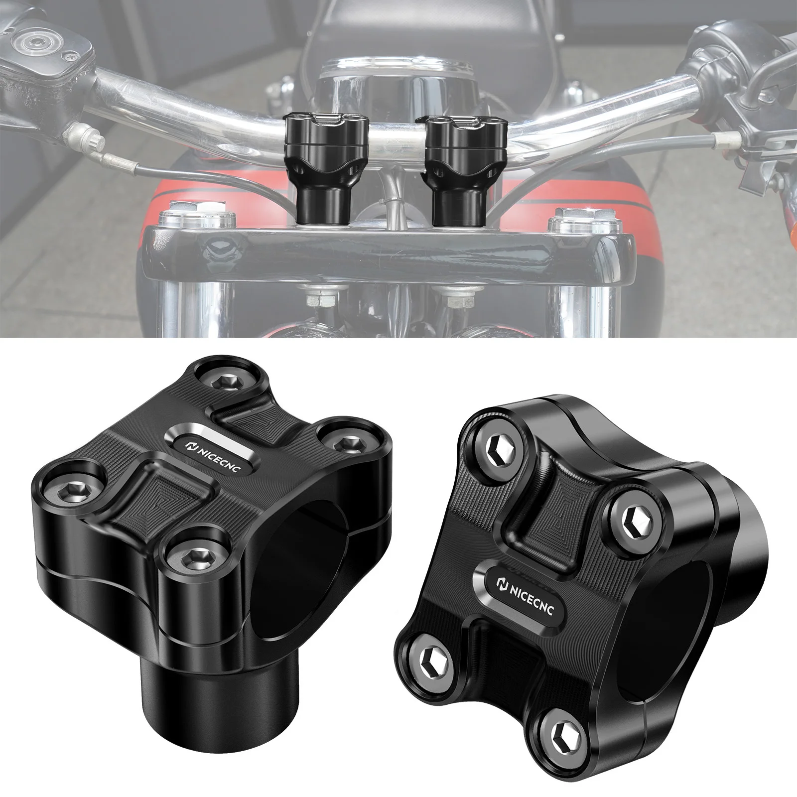 Motorcycle 2" Rise Handlebar Risers for Harley Dyna Fat Bob FXDF Low Rider FXDL Street Bob FXDB Wide Glide FXDWG Super Glide FXD
Motorcycle 2" Rise Handlebar Risers for Harley Dyna Fat Bob FXDF Low Rider FXDL Street Bob FXDB Wide Glide FXDWG Super Glide FXD