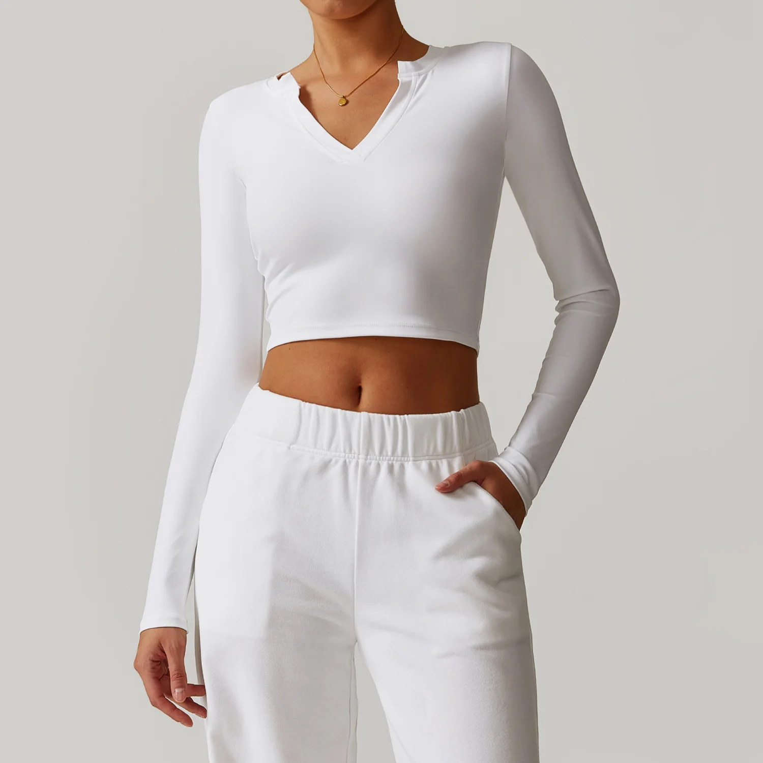 Women Running Fitness Blouse V Neck Yoga Crop Top Workout Gym Women Long Sleeved Skinny High Elastic Pilates Sports T Shirt
Women Running Fitness Blouse V Neck Yoga Crop Top Workout Gym Women Long Sleeved Skinny High Elastic Pilates Sports T Shirt