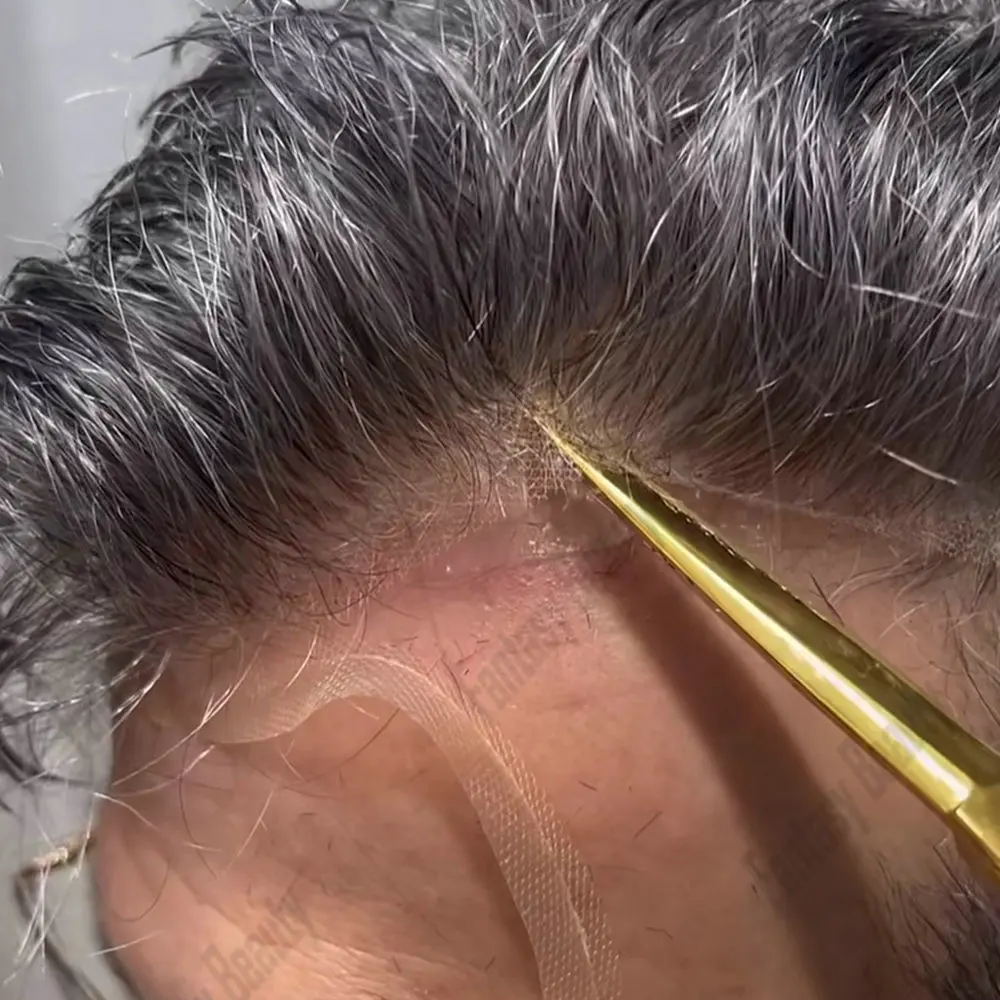 Breathable Q6 Base 1B50 1b65Grey Black Human Hair Men's Toupee Natural Hairline Bleach Knots Swiss Lace&PU Capillary Prosthesis
Breathable Q6 Base 1B50 1b65Grey Black Human Hair Men's Toupee Natural Hairline Bleach Knots Swiss Lace&PU Capillary Prosthesis