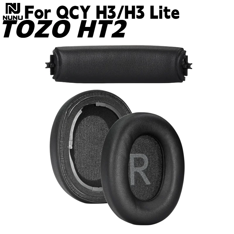 Original Replacement Repair Parts Hinge Swivel Ear Pads Headband Cushion Compatible with QCY H3 /H3 Lite Headphones Original Replacement Repair Parts Hinge Swivel Ear Pads Headband Cushion Compatible with QCY H3 /H3 Lite Headphones