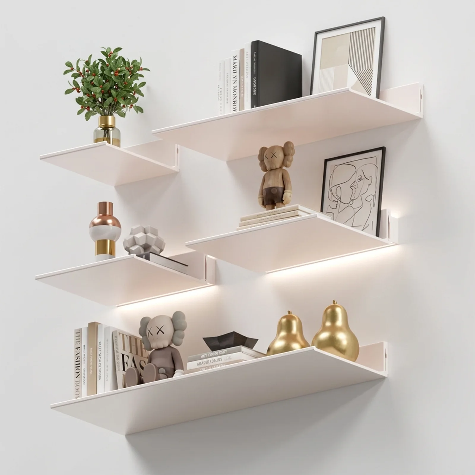 Wall rack cross-border exit, display rack decorative baffle wall rack with lamp
Wall rack cross-border exit, display rack decorative baffle wall rack with lamp