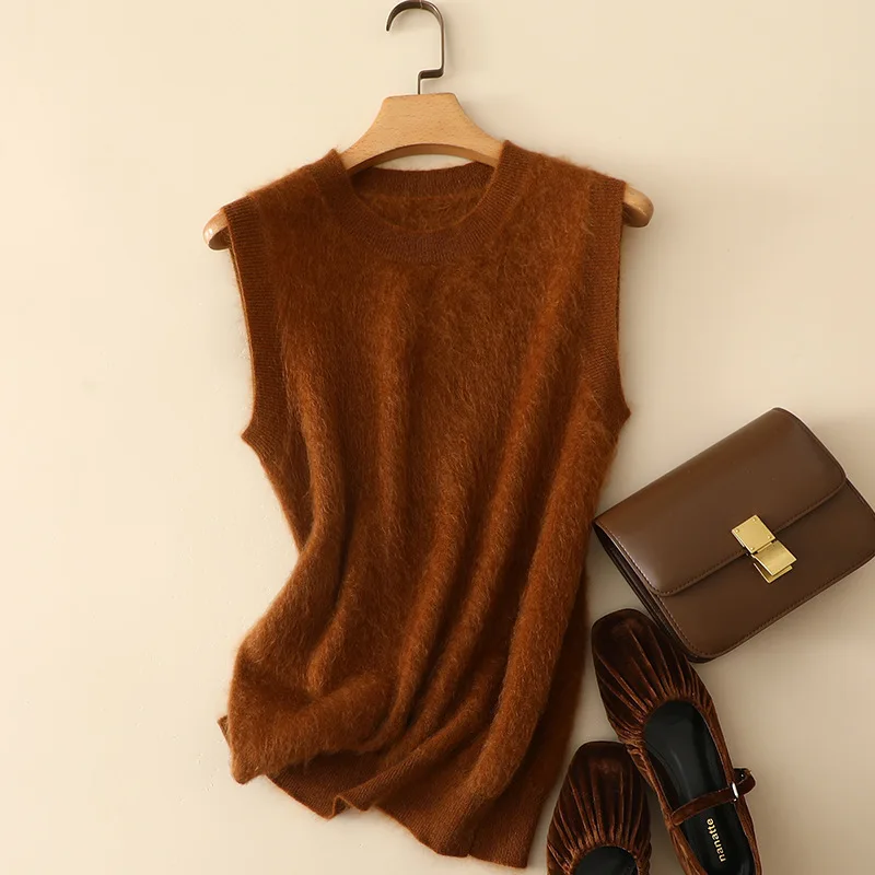 masigoch autumn winter thick warm chic 100% brush cashmere sweater vest
masigoch autumn winter thick warm chic 100% brush cashmere sweater vest