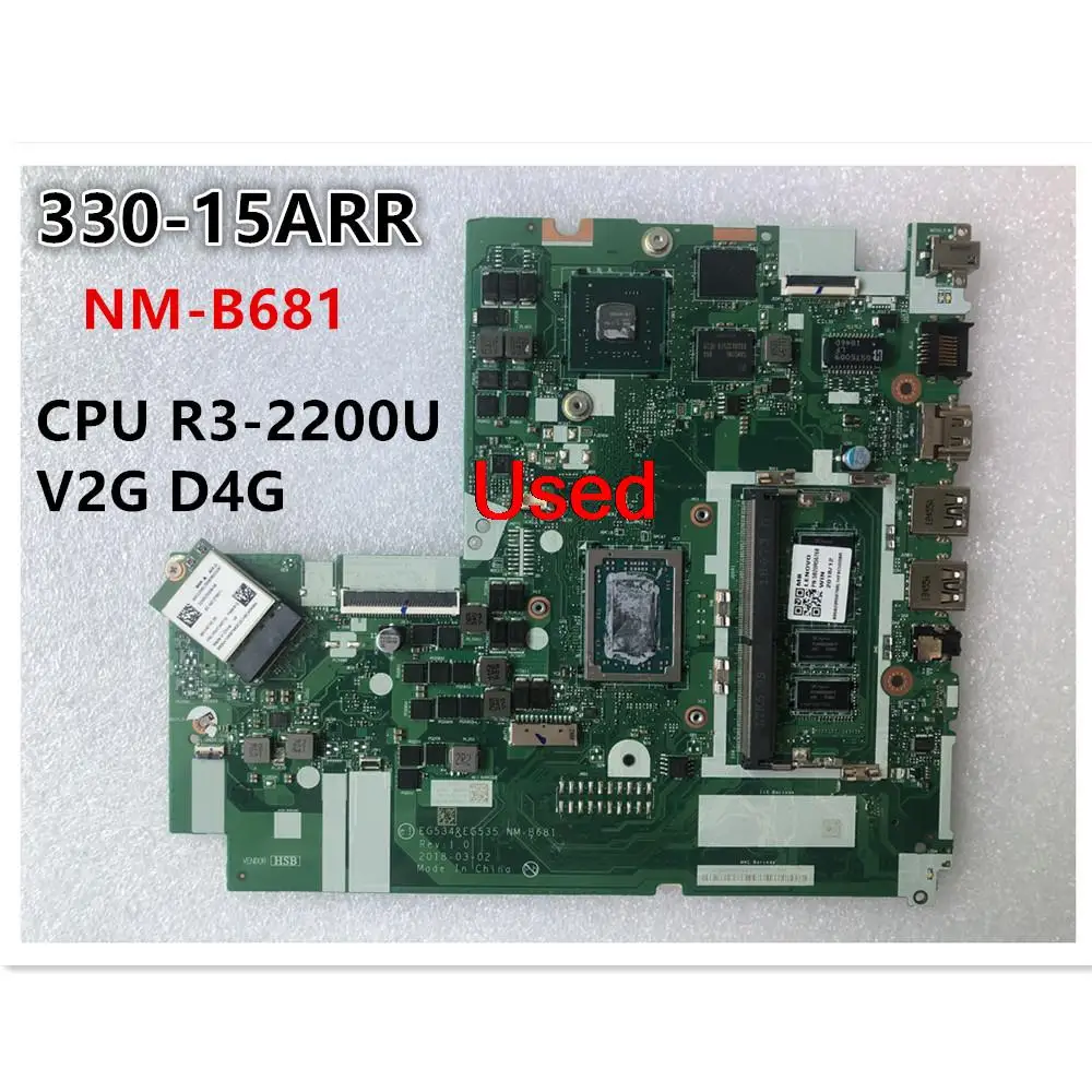 NM-B861 для Lenovo Ideapad 330-15ARR материнская плата для ноутбука, системная плата, центральный процессор, V2G D4G SWG FRU 5B20R56768
NM-B861 для Lenovo Ideapad 330-15ARR материнская плата для ноутбука, системная плата, центральный процессор, V2G D4G SWG FRU 5B20R56768