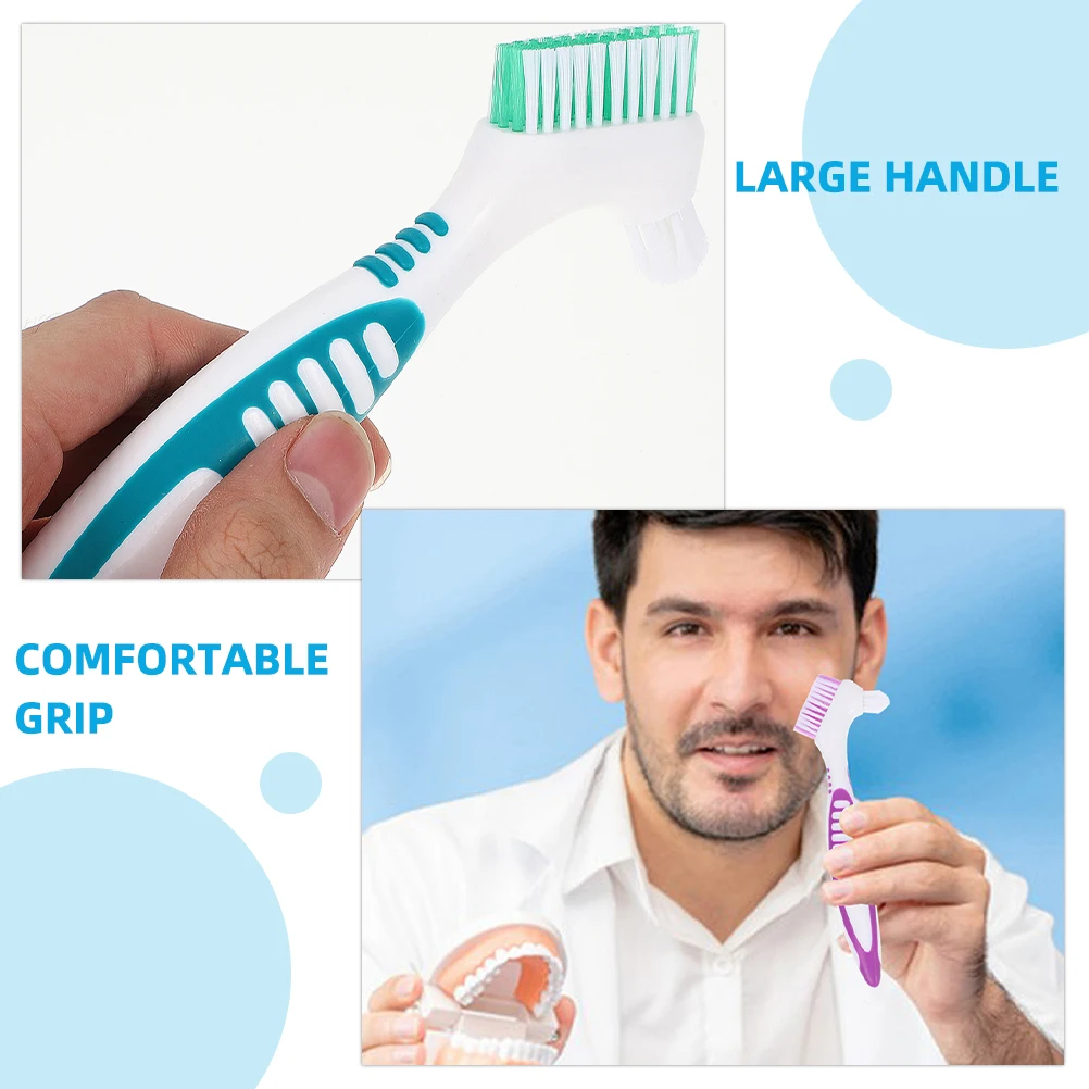 4 Pcs Denture Cleaning Brush Retainer Cleaner for False Teeth Toothbrushes Ergonomic Handle Non Slip Soft Bristles Oral Care
4 Pcs Denture Cleaning Brush Retainer Cleaner for False Teeth Toothbrushes Ergonomic Handle Non Slip Soft Bristles Oral Care