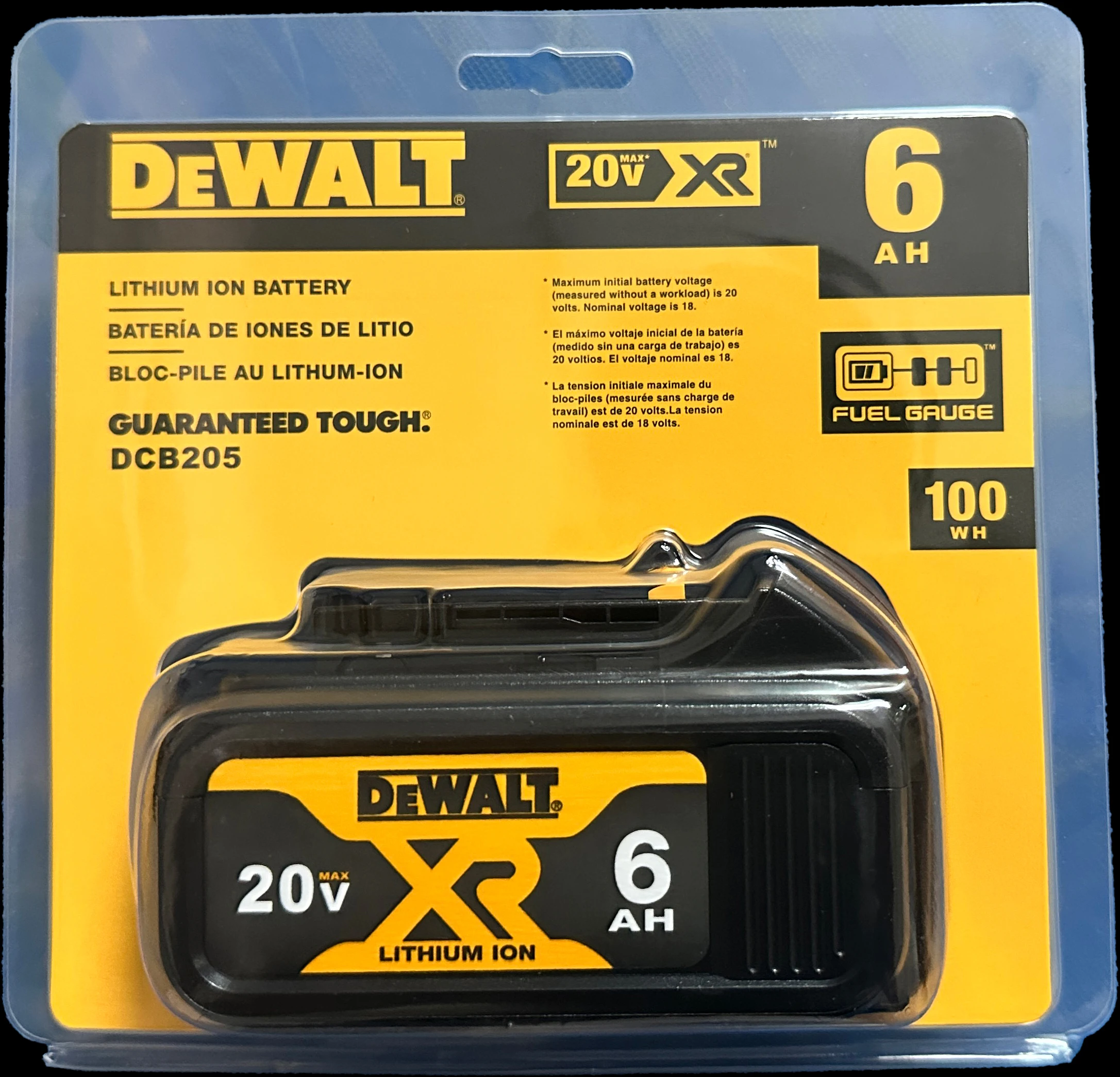 Long-Lasting DeWalt 20V 6.0Ah Lithium Battery, 100% Original, Compatible with DCB184/181/182, for Drills & Saws
Long-Lasting DeWalt 20V 6.0Ah Lithium Battery, 100% Original, Compatible with DCB184/181/182, for Drills & Saws