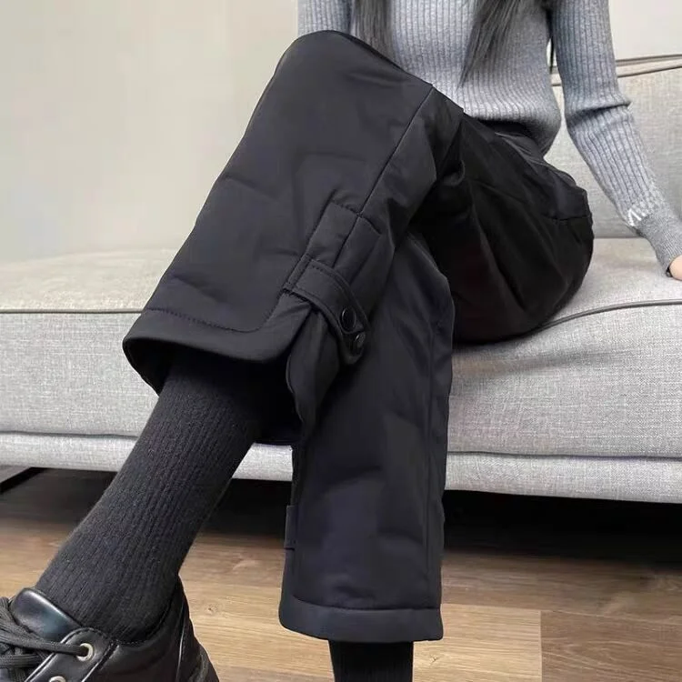 Faionable Thiened Straight Leg down Cotton Pants Women's Winter Outerwear Casual Bootcut Trousers Windproof And Cold-resi...
Faionable Thiened Straight Leg down Cotton Pants Women's Winter Outerwear Casual Bootcut Trousers Windproof And Cold-resi...