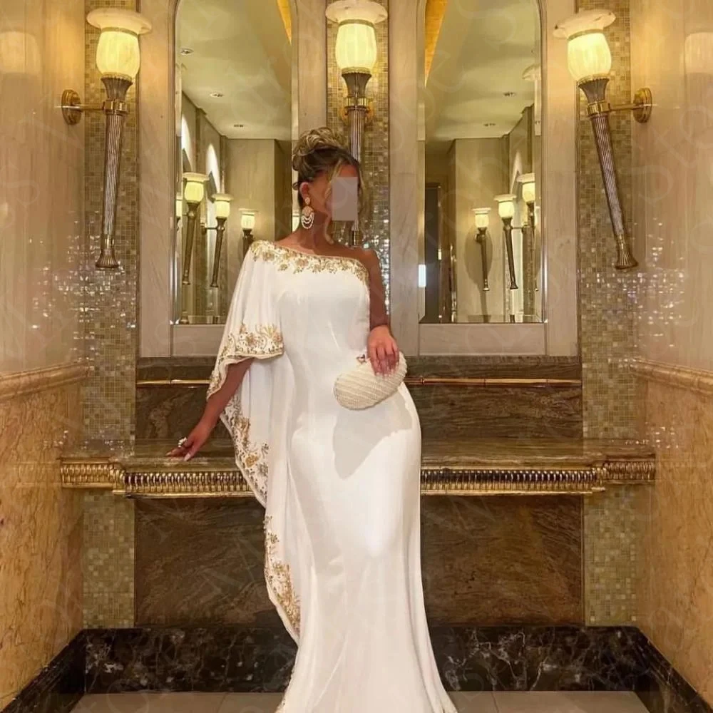 Customized Classic Evening Dresses White Mermaid Prom Party Gowns Arabic One Shoulder Wedding Guest Dresses Crystal Beading
Customized Classic Evening Dresses White Mermaid Prom Party Gowns Arabic One Shoulder Wedding Guest Dresses Crystal Beading