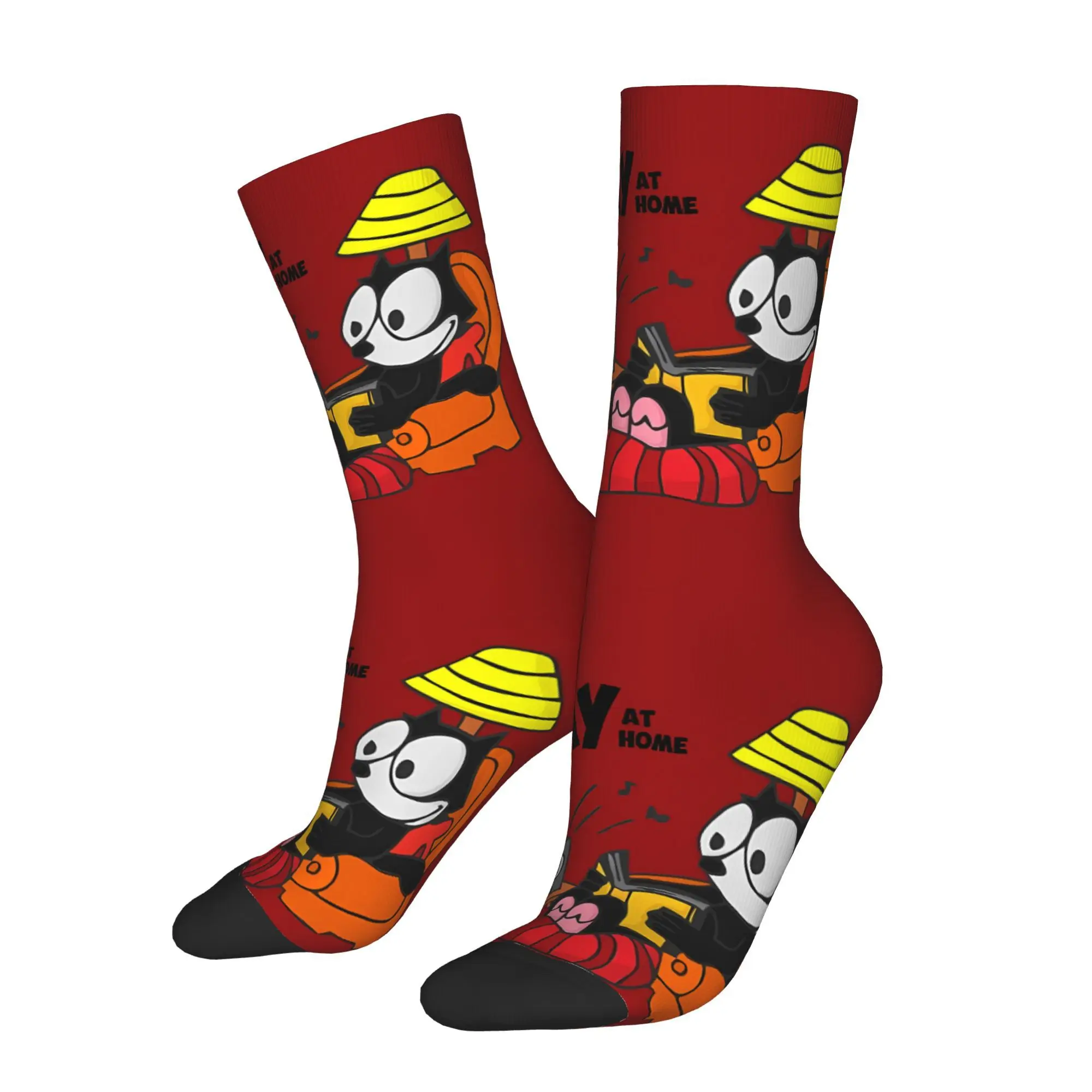 Retro Cat Stay At Home Fun Men's Socks Unisex Hip Hop Pattern Printed Crazy Crew Sock Gift
Retro Cat Stay At Home Fun Men's Socks Unisex Hip Hop Pattern Printed Crazy Crew Sock Gift