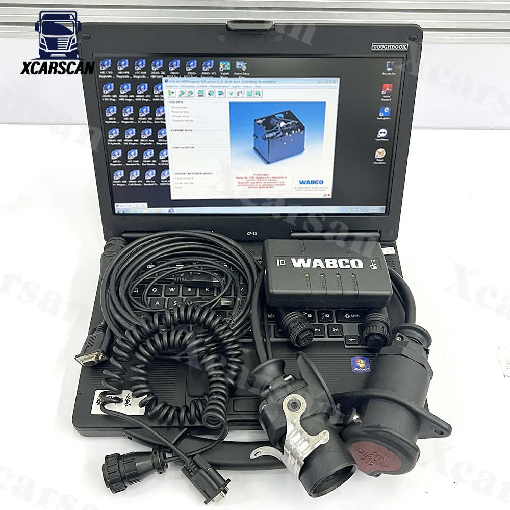Ноутбук CF53, диагностическая система интерфейс Wabco (WDI), тормоз прицепа, диагностический инструмент WABCO, сверхмощный сканер для грузовиков
Ноутбук CF53, диагностическая система интерфейс Wabco (WDI), тормоз прицепа, диагностический инструмент WABCO, сверхмощный сканер для грузовиков