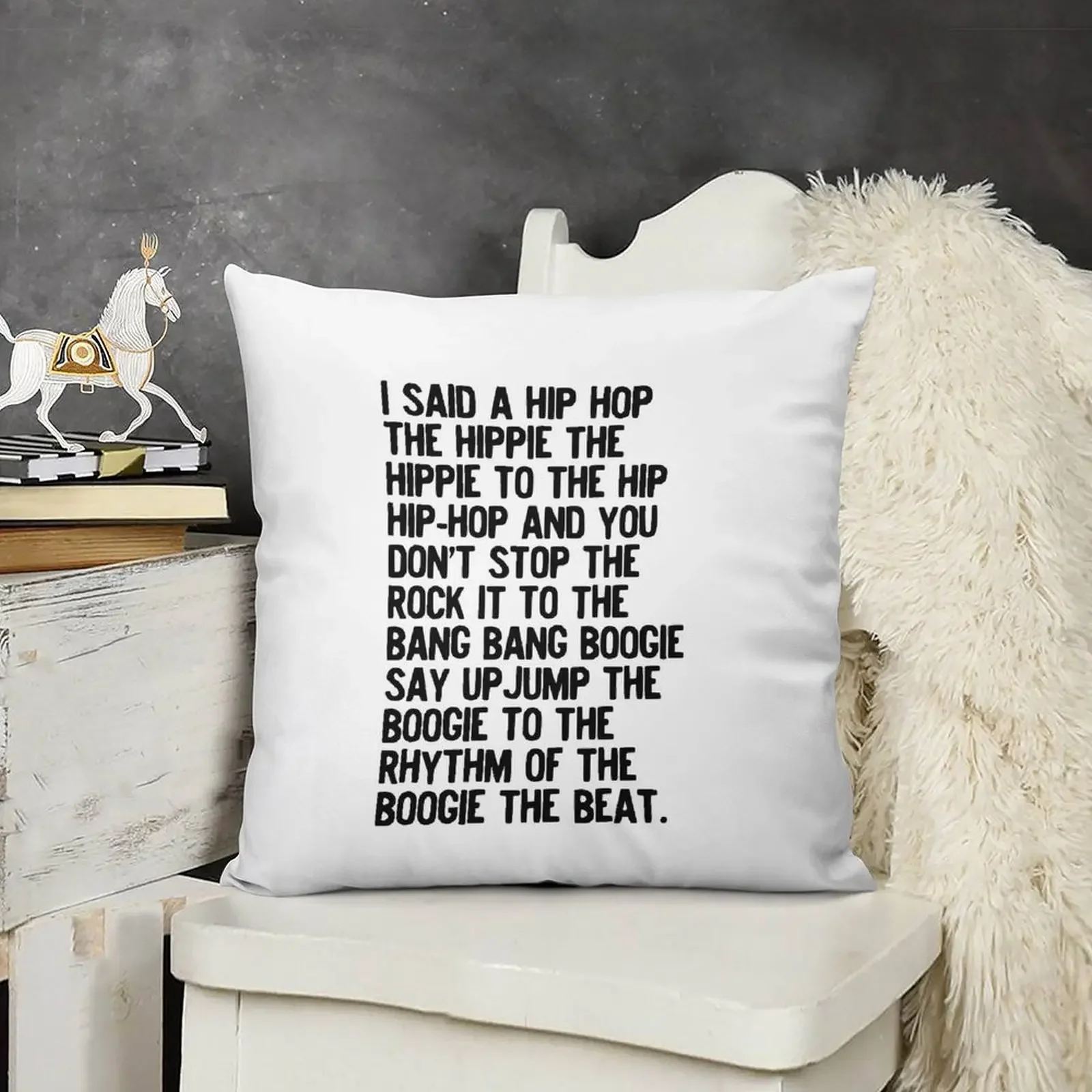 Rappers Delight - Sugar Hill Gang Lyric Art Music - Hip Hop Music Poster - Classic Rap Song I said a hip hop Throw Pillow
Rappers Delight - Sugar Hill Gang Lyric Art Music - Hip Hop Music Poster - Classic Rap Song I said a hip hop Throw Pillow