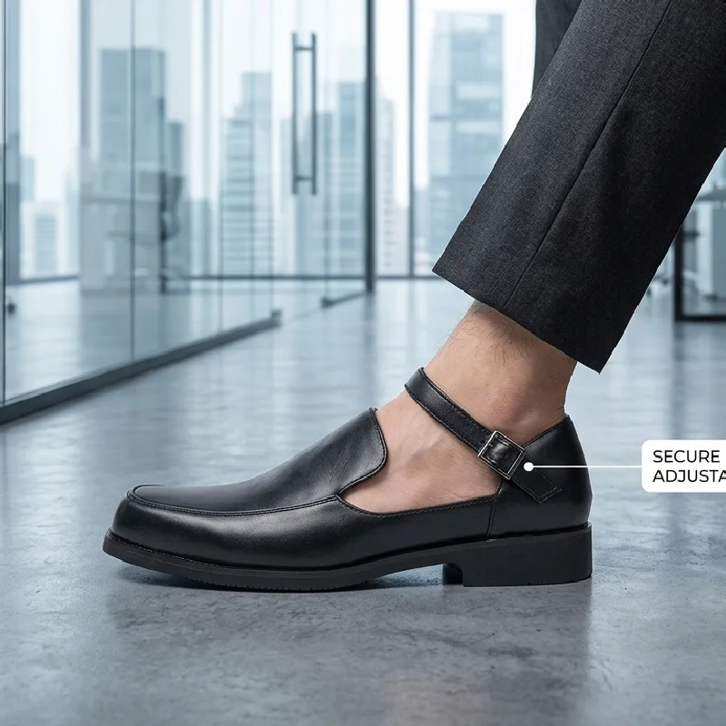 New Men Sandals Black PU Casual Breathable Fashion Buckle Sandals European Business Office Brand Shoes Size 38-46 Men Sandals
New Men Sandals Black PU Casual Breathable Fashion Buckle Sandals European Business Office Brand Shoes Size 38-46 Men Sandals