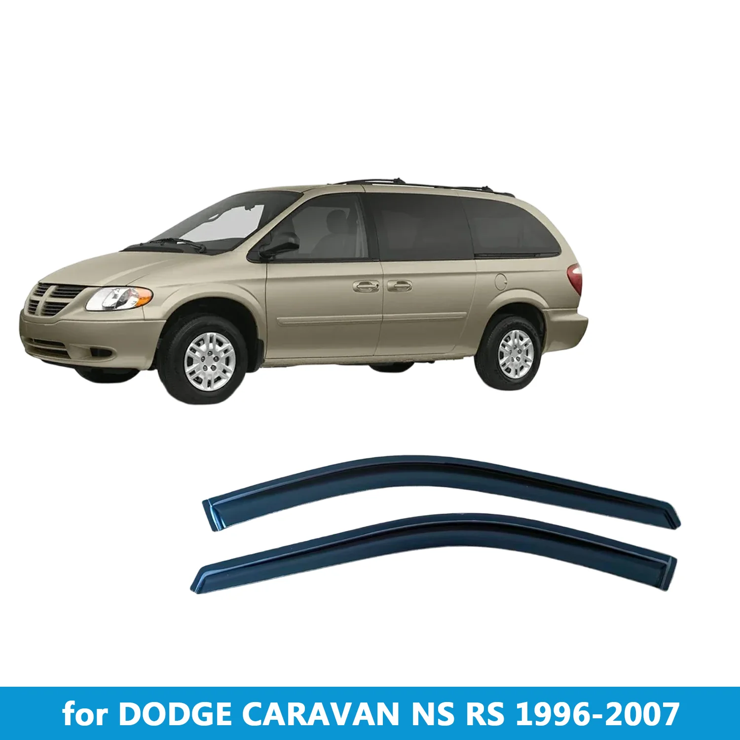 Window Visor for DODGE CARAVAN NS RS 1996-2007 Rain Guard Side Vent Deflector Weathershield Outside-Mount Tape On
Window Visor for DODGE CARAVAN NS RS 1996-2007 Rain Guard Side Vent Deflector Weathershield Outside-Mount Tape On