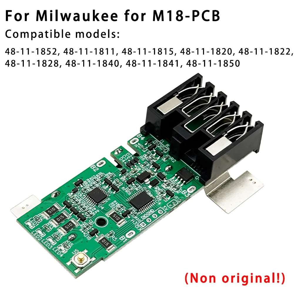 For M18 PCB Charging Protection Circuit Board For Milwaukee 18V 3Ah 4Ah 5Ah 6Ah Li-ion Battery PCB Board Motherboard 48-11-1811
For M18 PCB Charging Protection Circuit Board For Milwaukee 18V 3Ah 4Ah 5Ah 6Ah Li-ion Battery PCB Board Motherboard 48-11-1811