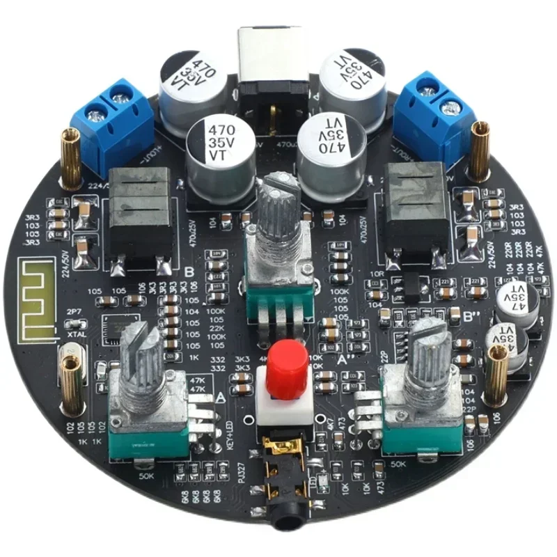 TPA3116 Digital Audio Bluetooth Amplifier Board D-50A 2X50W DC18V-24VUal Channel Stereo Class D Audio Amplifier Board
TPA3116 Digital Audio Bluetooth Amplifier Board D-50A 2X50W DC18V-24VUal Channel Stereo Class D Audio Amplifier Board