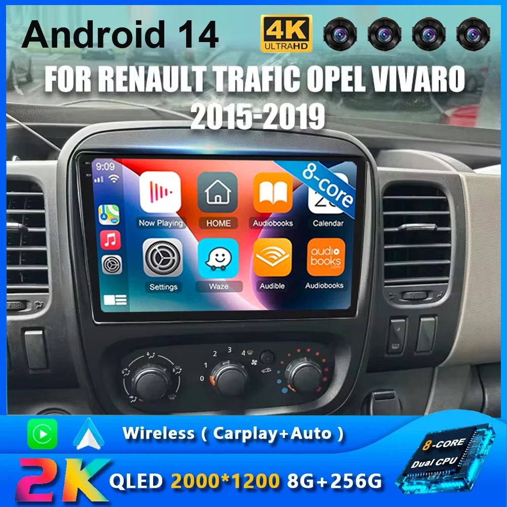 Мультимедийная магнитола Carplay, 9 дюймов, Android 14, для Renault Trafic 3 2014 -2021, Opel Vivaro B 2014-2018
Мультимедийная магнитола Carplay, 9 дюймов, Android 14, для Renault Trafic 3 2014 -2021, Opel Vivaro B 2014-2018