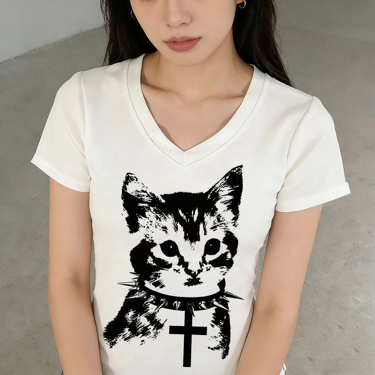 2000s Tops Kpop Emo Women Top Y2k Clothing Female Goth Kawaii Gothic Grunge Clothes Y2k Kitty Anime Girl 90s Vintage Clothes
2000s Tops Kpop Emo Women Top Y2k Clothing Female Goth Kawaii Gothic Grunge Clothes Y2k Kitty Anime Girl 90s Vintage Clothes