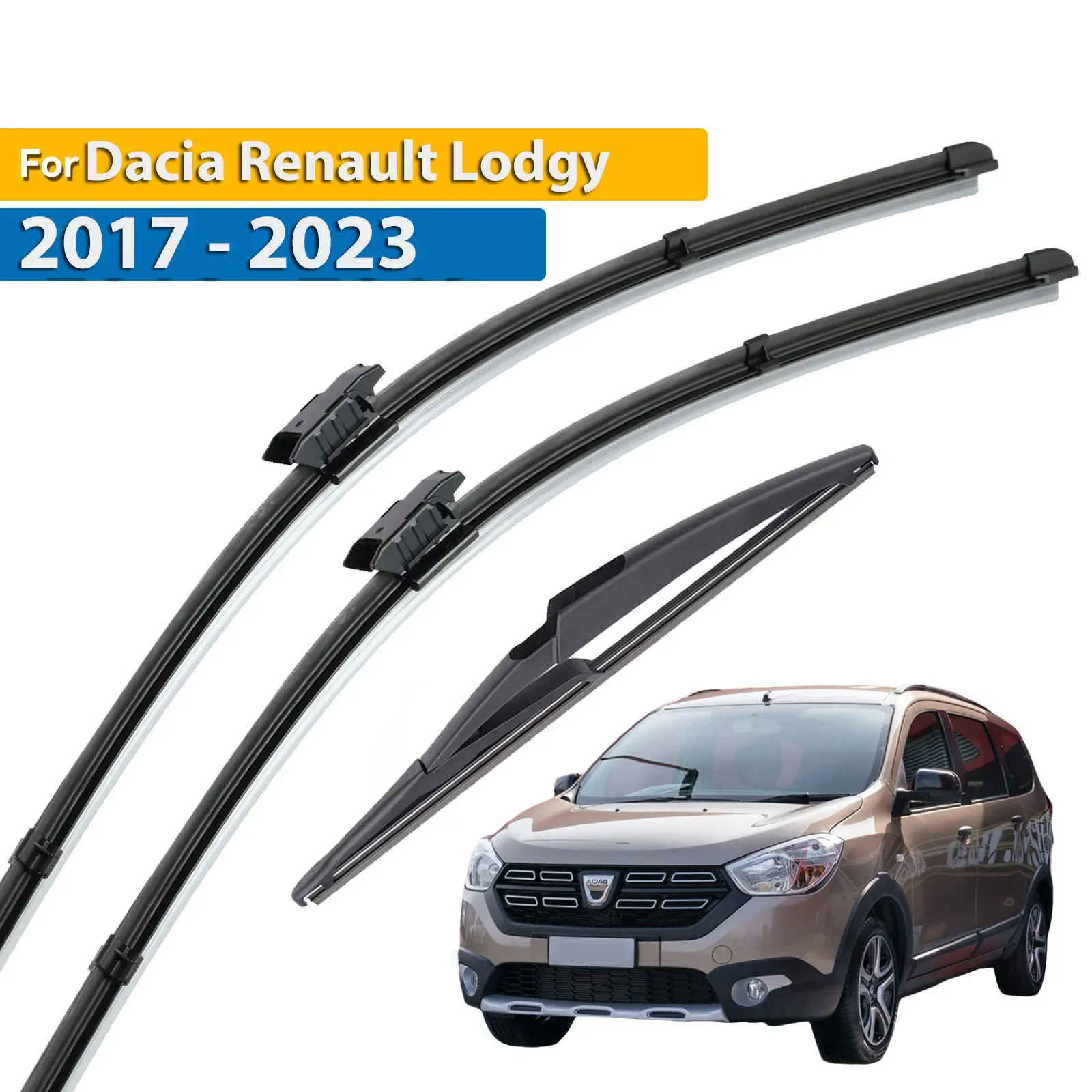 Wiper Front & Rear Wiper Blades Set For Dacia Renault Lodgy 2017 - 2023 Windshield Windscreen Window Brush 22"+16"+11"
Wiper Front & Rear Wiper Blades Set For Dacia Renault Lodgy 2017 - 2023 Windshield Windscreen Window Brush 22"+16"+11"
