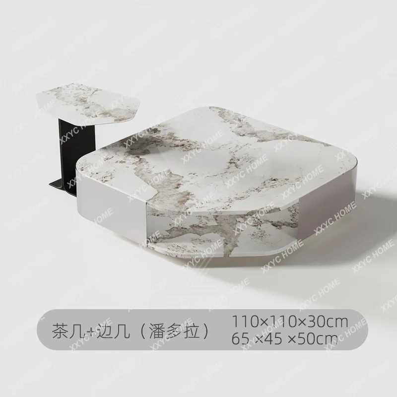 Artificial marble coffee table irregular special-shaped square combination modern simple light luxury living room
Artificial marble coffee table irregular special-shaped square combination modern simple light luxury living room