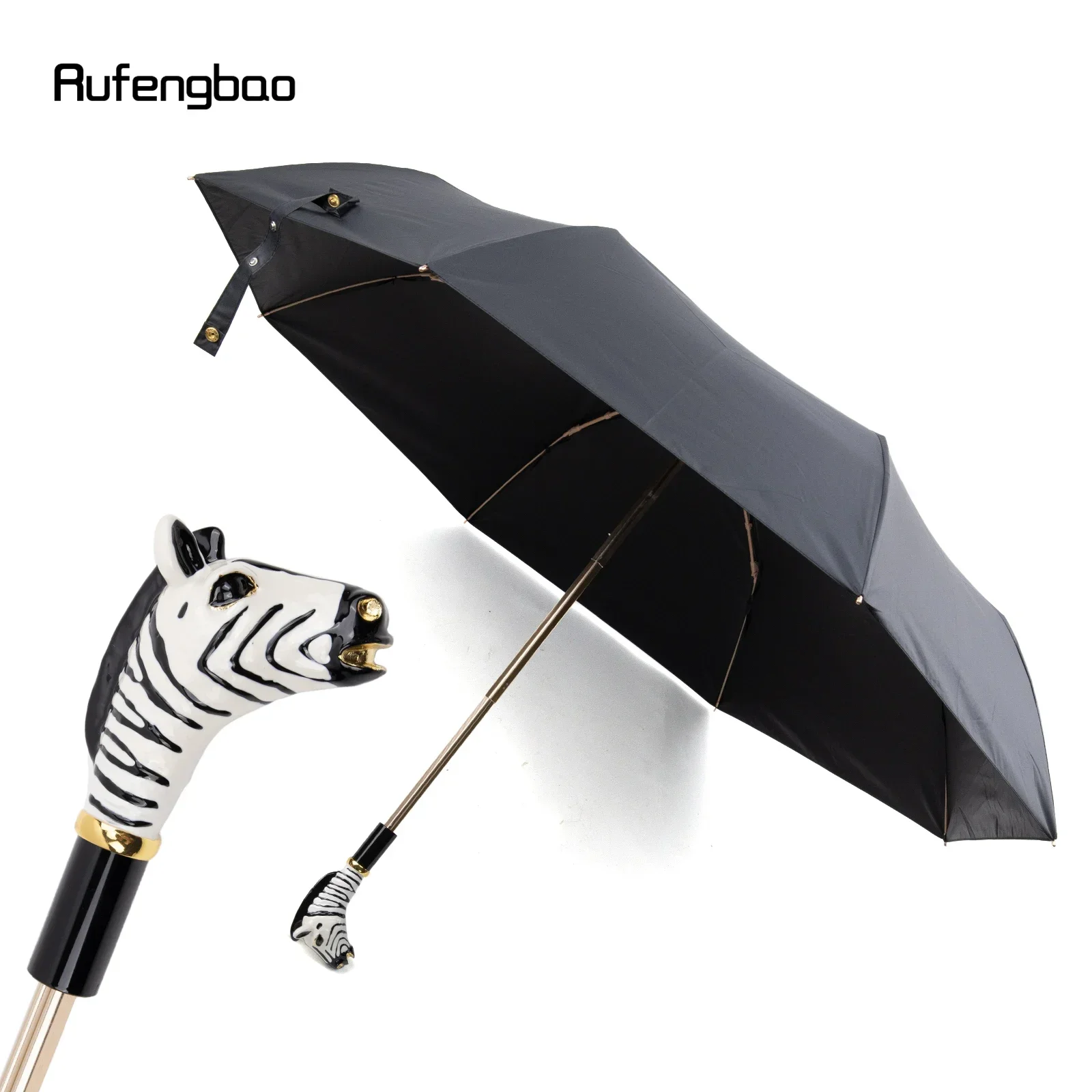 Zebra Handle Women's Men's Umbrella, Automatic Umbrella, Folding UV Protection Sunny and Rainy Days Windproof Umbrella
Zebra Handle Women's Men's Umbrella, Automatic Umbrella, Folding UV Protection Sunny and Rainy Days Windproof Umbrella