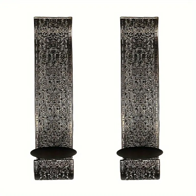 Cross-border creative wrought iron hollow pattern wall hanging candle holder decorative ornament Middle Eastern style aromathera
Cross-border creative wrought iron hollow pattern wall hanging candle holder decorative ornament Middle Eastern style aromathera