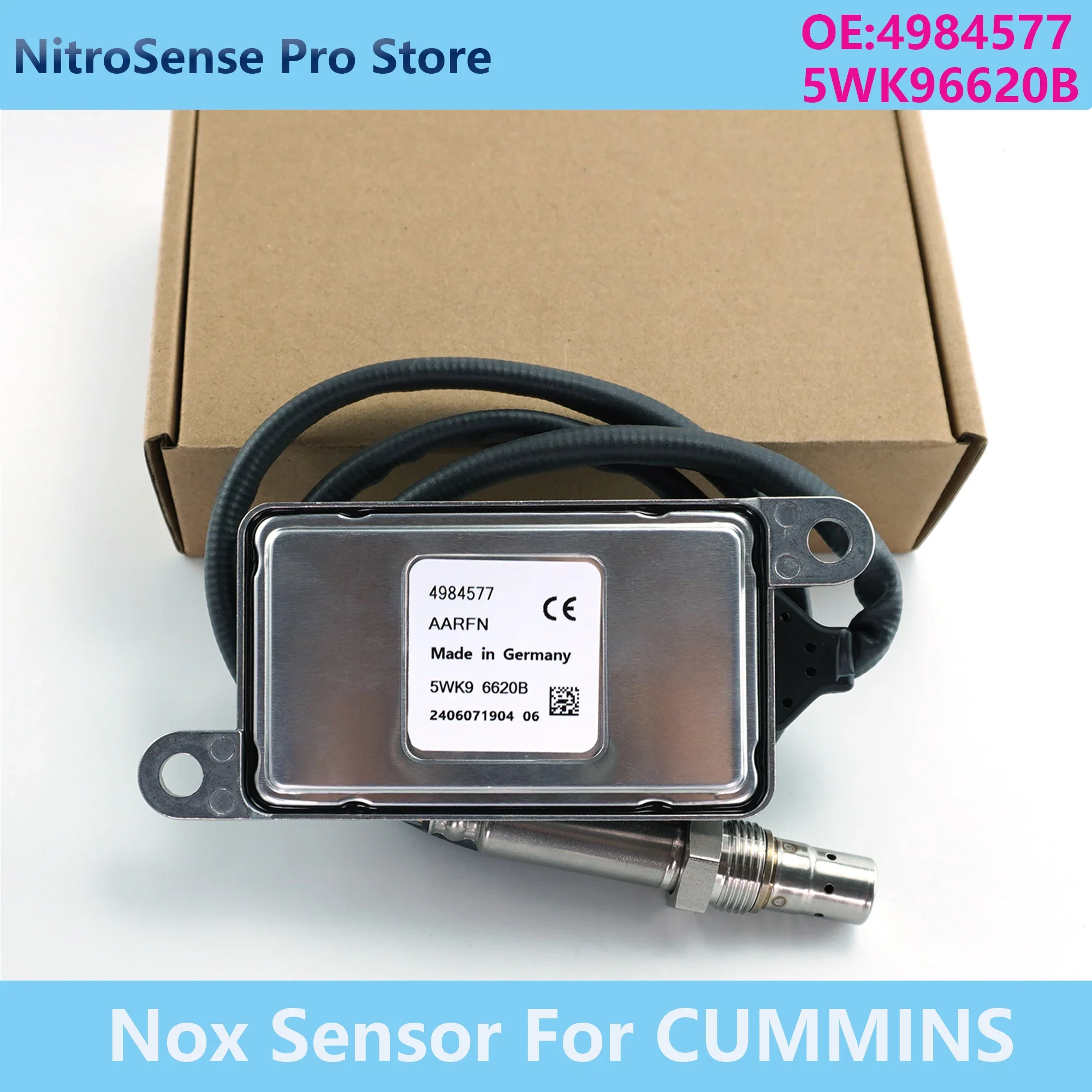 4984577 5WK96620B 5WK9 6620B Nitrogen Oxide Sensor Fits for Cummins Fits Volvo B6 B7 B89 B10 B12 Fits Volvo 8500 8700 Bus
4984577 5WK96620B 5WK9 6620B Nitrogen Oxide Sensor Fits for Cummins Fits Volvo B6 B7 B89 B10 B12 Fits Volvo 8500 8700 Bus