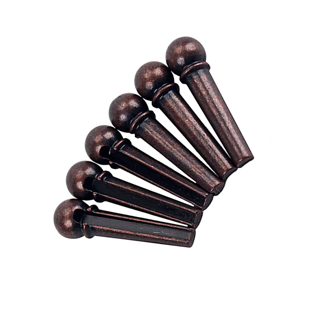 6pcs Guitar Bridge Accessories Brass Guitar Bridge String Studs for Folk Acoustic Guitars Replacement GL26 (Coffee) 
6pcs Guitar Bridge Accessories Brass Guitar Bridge String Studs for Folk Acoustic Guitars Replacement GL26 (Coffee)