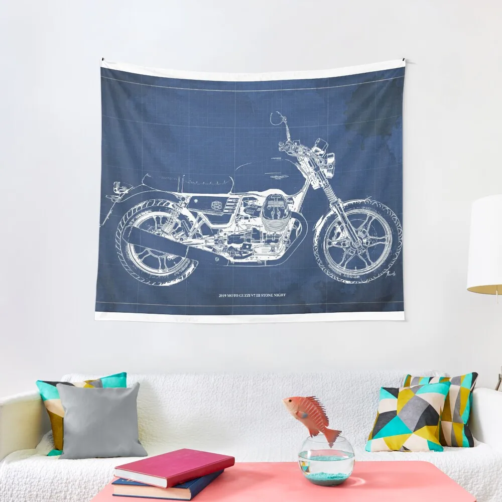 2019 Moto Guzzi V7 III Stone Night Blueprint Tapestry Aesthetic Home Decor Wall Hanging Decor Tapestry
2019 Moto Guzzi V7 III Stone Night Blueprint Tapestry Aesthetic Home Decor Wall Hanging Decor Tapestry