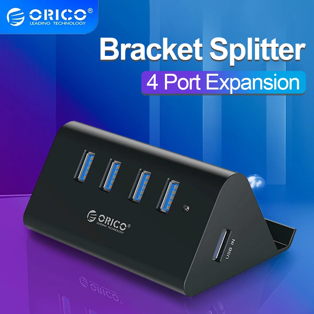 ORICO USB HUB High Speed Mini 4 Port USB 3.0 HUB for Desktop Laptop with Phone and Tablet Stand Computer Accessories Black
ORICO USB HUB High Speed Mini 4 Port USB 3.0 HUB for Desktop Laptop with Phone and Tablet Stand Computer Accessories Black