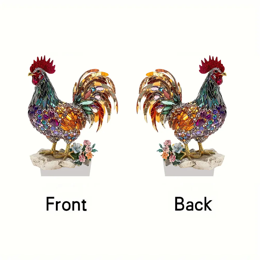 Colorful lucky rooster animal ornament 2D flat acrylic home office desktop decoration ornament
Colorful lucky rooster animal ornament 2D flat acrylic home office desktop decoration ornament