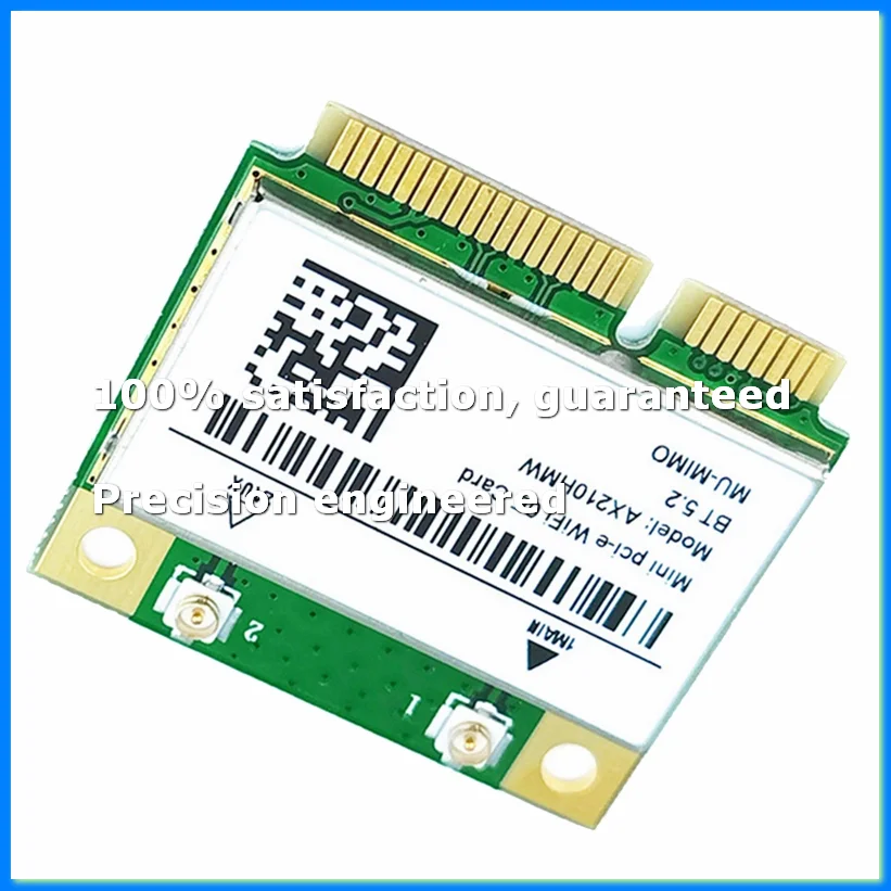 AX210HMW WiFi Card with Antenna WiFi 6E Mini PCI-E AX210 802.11Ax/Ac 2.4G/5G/6Ghz BT5.2 Wireless Adapter for Laptop-A69M
AX210HMW WiFi Card with Antenna WiFi 6E Mini PCI-E AX210 802.11Ax/Ac 2.4G/5G/6Ghz BT5.2 Wireless Adapter for Laptop-A69M