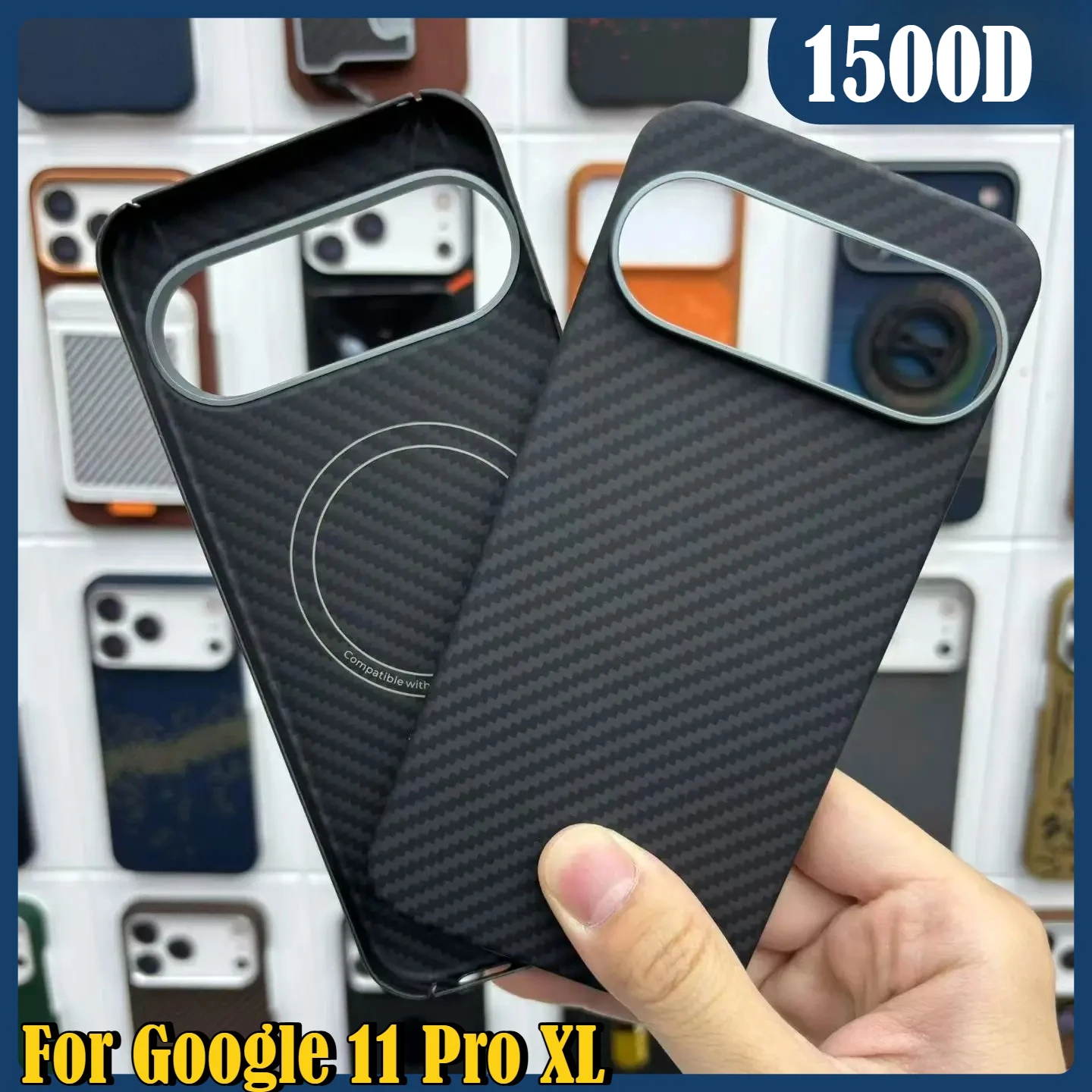 600D Real·Carbon Fiber Phone Case for Google Pixel 11 10 Pro XL for Magsafe UltraThin Aramid Kevlar Carbon Fiber Anti-Drop Cover
600D Real·Carbon Fiber Phone Case for Google Pixel 11 10 Pro XL for Magsafe UltraThin Aramid Kevlar Carbon Fiber Anti-Drop Cover