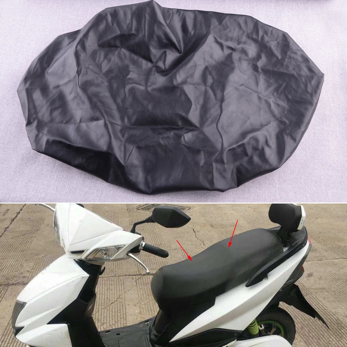 Waterproof Rain Proof Saddle Seat Protector Cover Black PU Leather for Universal Motorcycle Motorbike Scooter
Waterproof Rain Proof Saddle Seat Protector Cover Black PU Leather for Universal Motorcycle Motorbike Scooter