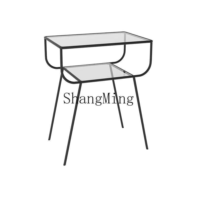 HJ ins style light luxury tempered glass simple modern bedside table wrought iron bedroom simple bedside table
HJ ins style light luxury tempered glass simple modern bedside table wrought iron bedroom simple bedside table