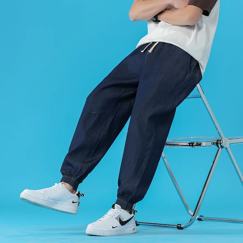 Summer Thin Casual Loose Straight Leg Jeans Men's Waed Cuffed Nine Point Pants Breathable Comfortable Lightweight Denim
Summer Thin Casual Loose Straight Leg Jeans Men's Waed Cuffed Nine Point Pants Breathable Comfortable Lightweight Denim
