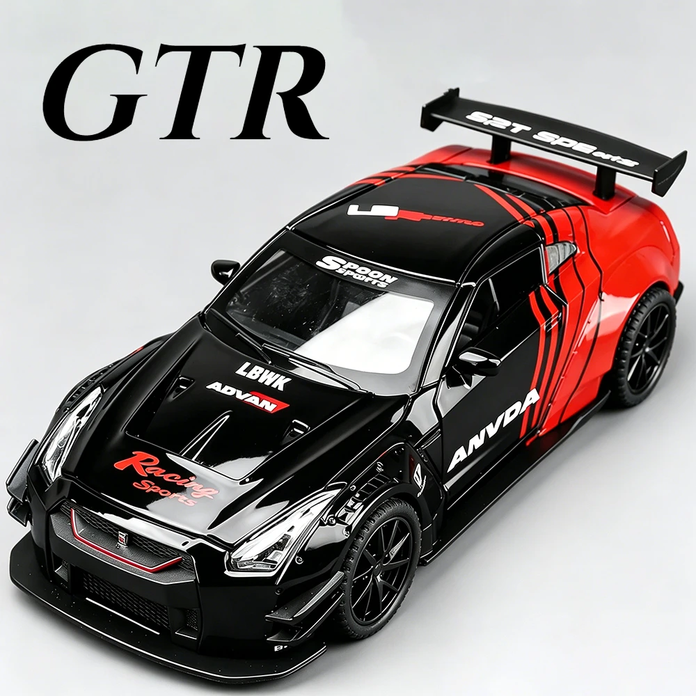 Scale 1:32 GTR Racing Car Model Toy Alloy Diecast Miniature Vehicle Toys Doors Opened Cars Models Home Decor Decoration
Scale 1:32 GTR Racing Car Model Toy Alloy Diecast Miniature Vehicle Toys Doors Opened Cars Models Home Decor Decoration