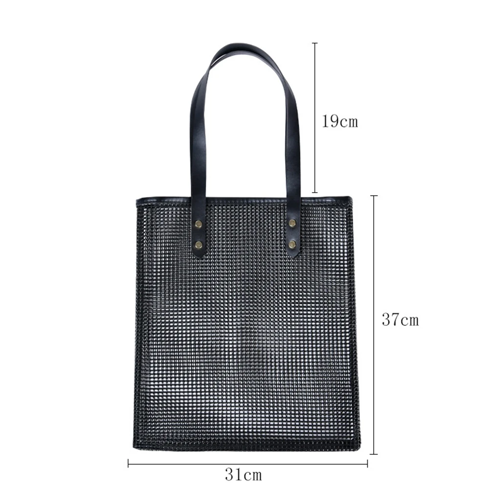 Mesh Tote Bag Reusable PVC Eco Friendly Large Capacity Washable Storage Daily Shopping Picnic Net Bag Expandable Grocery Beach
Mesh Tote Bag Reusable PVC Eco Friendly Large Capacity Washable Storage Daily Shopping Picnic Net Bag Expandable Grocery Beach