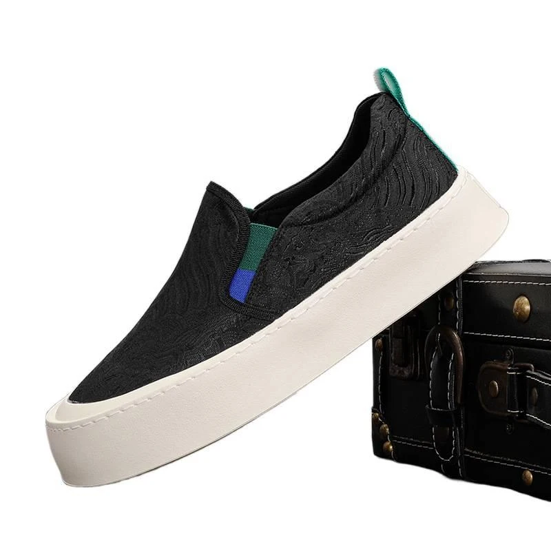 New Spring Men's Shoes Chinese Style Breathable Plaid Shoes No-Lace Men's Low-Top Casual Canvas Shoes
New Spring Men's Shoes Chinese Style Breathable Plaid Shoes No-Lace Men's Low-Top Casual Canvas Shoes