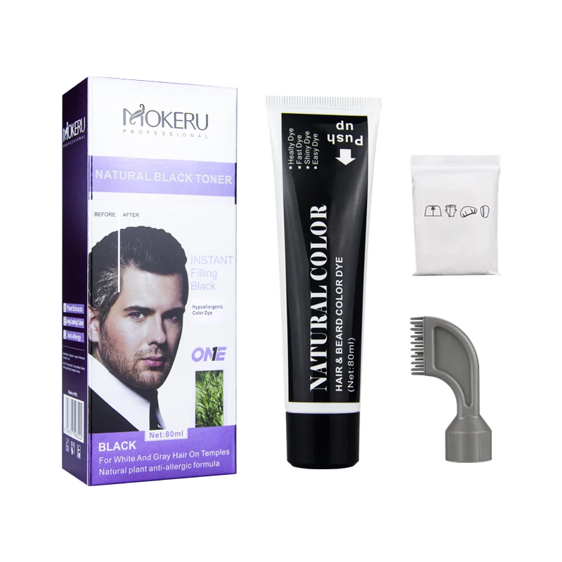 MOKERU NATURAL BLACK TONER For White And Gray Hair On Temples Natural plant anti-allergic formula 80ml
MOKERU NATURAL BLACK TONER For White And Gray Hair On Temples Natural plant anti-allergic formula 80ml
