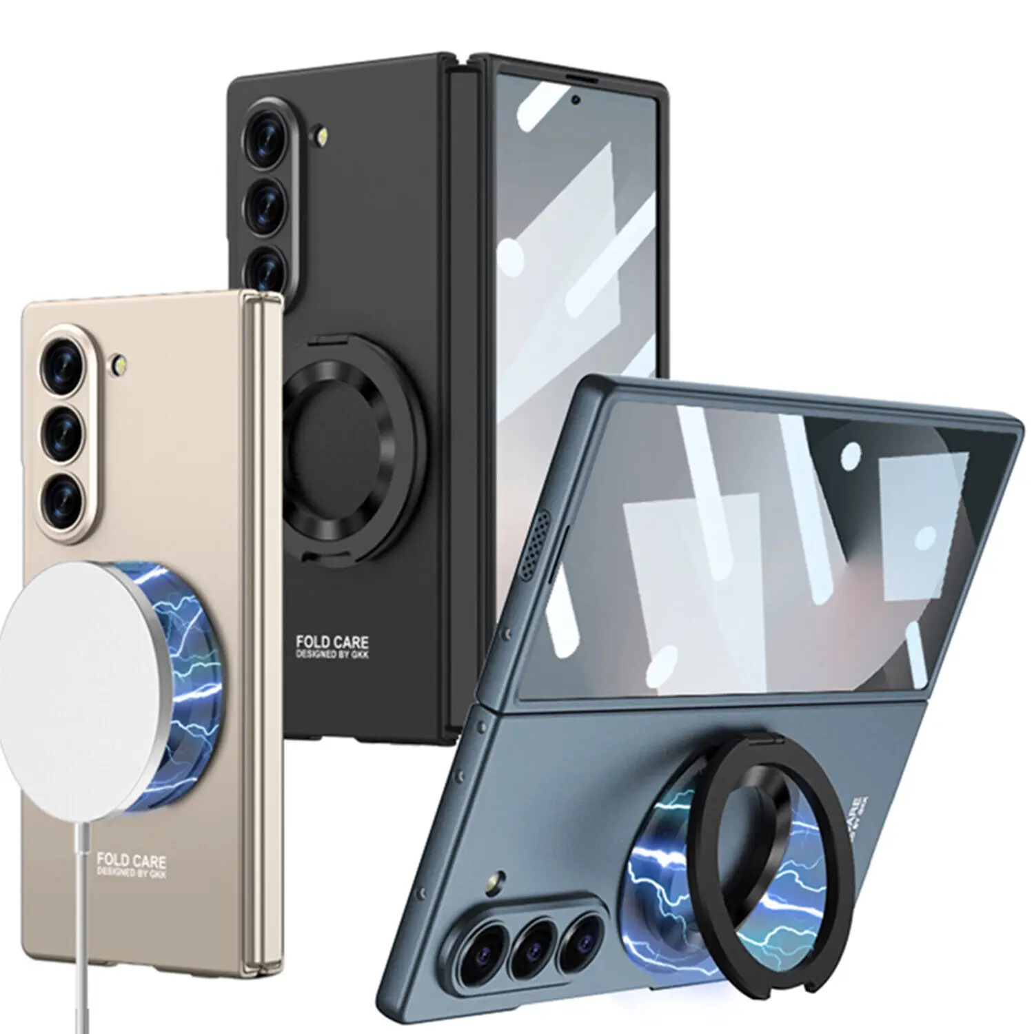 Чехол-подставка с магнитным кольцом для Samsung Galaxy Z Fold 6 5 4, защита экрана, Беспроводная зарядка, ударопрочный жесткий чехол
Чехол-подставка с магнитным кольцом для Samsung Galaxy Z Fold 6 5 4, защита экрана, Беспроводная зарядка, ударопрочный жесткий чехол