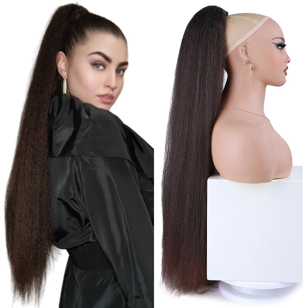 Extra Long Kinky Straight Synthetic Ponytail Hairpiece 30 Inch Synthetic Ponytail Hair Extensions Drawstring Ponytail Hairpieces
Extra Long Kinky Straight Synthetic Ponytail Hairpiece 30 Inch Synthetic Ponytail Hair Extensions Drawstring Ponytail Hairpieces