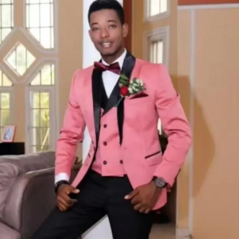 New Men's Suits 3 Piece Casual Slim Fit Pink Notched Lapel Vest 2025 Best Man Tuxedo for Wedding Party Suits (Blazer+vest+Pants)
New Men's Suits 3 Piece Casual Slim Fit Pink Notched Lapel Vest 2025 Best Man Tuxedo for Wedding Party Suits (Blazer+vest+Pants)