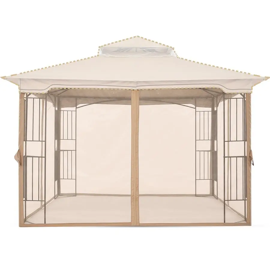 Только сетчатые стены-экраны от комаров для беседки 10x10, бежевые
Только сетчатые стены-экраны от комаров для беседки 10x10, бежевые