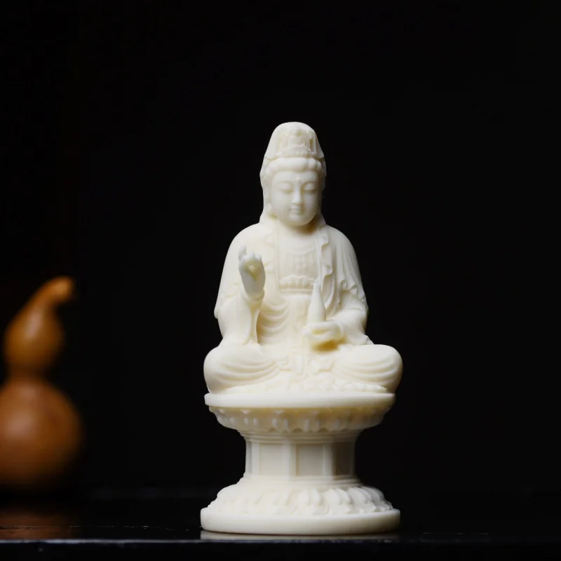 Ivory Nut Carved Mini Guanyin Office Decoration Guanyin Bodhisattva Tea Ornaments Crafts Car Home Wholesale
Ivory Nut Carved Mini Guanyin Office Decoration Guanyin Bodhisattva Tea Ornaments Crafts Car Home Wholesale