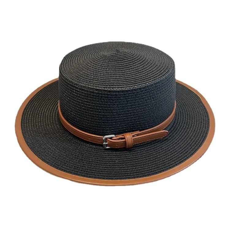 Flat Top Straw Hat Women's Seaside Vacation Beach Hat Sun Hat Summer Fashion Simple Belt Buckle Folding Wholesale
Flat Top Straw Hat Women's Seaside Vacation Beach Hat Sun Hat Summer Fashion Simple Belt Buckle Folding Wholesale