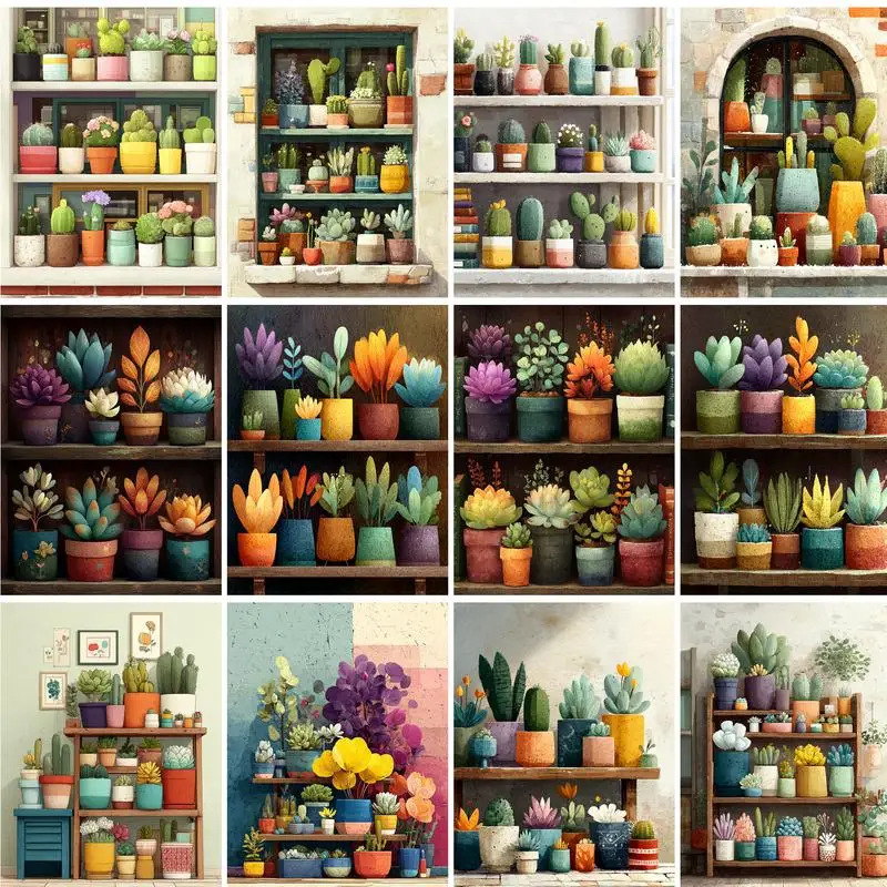 GATYZTORY Picture By Number Flowerpot Kits Handpainted DIY Frame Painting By Number Drawing On Canvas For Adults Home Decor
GATYZTORY Picture By Number Flowerpot Kits Handpainted DIY Frame Painting By Number Drawing On Canvas For Adults Home Decor